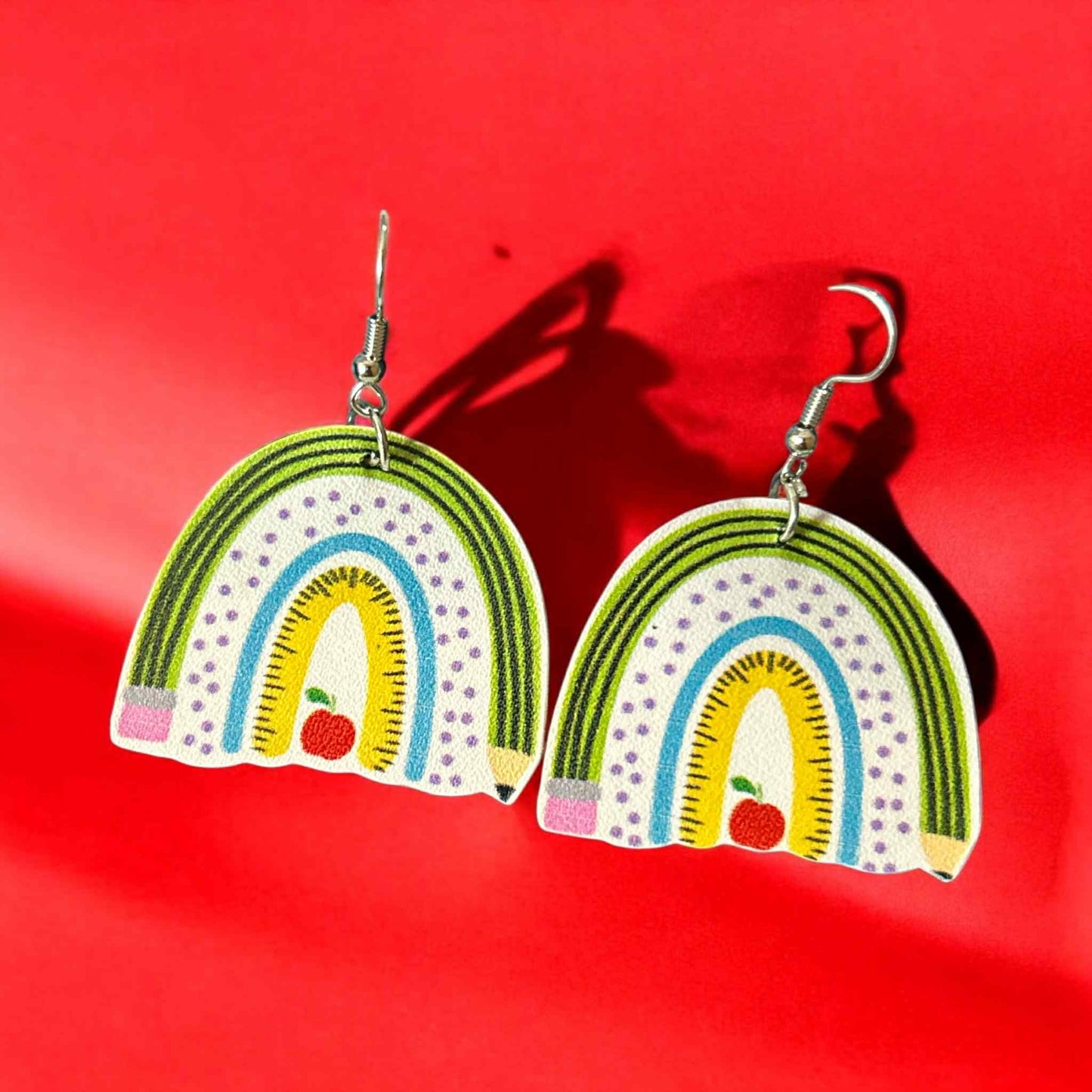 Pencil Rainbow - Novelty Earring