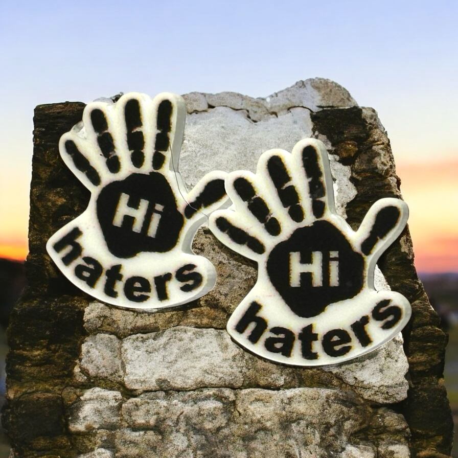 Hi Haters Post - Novelty Earring