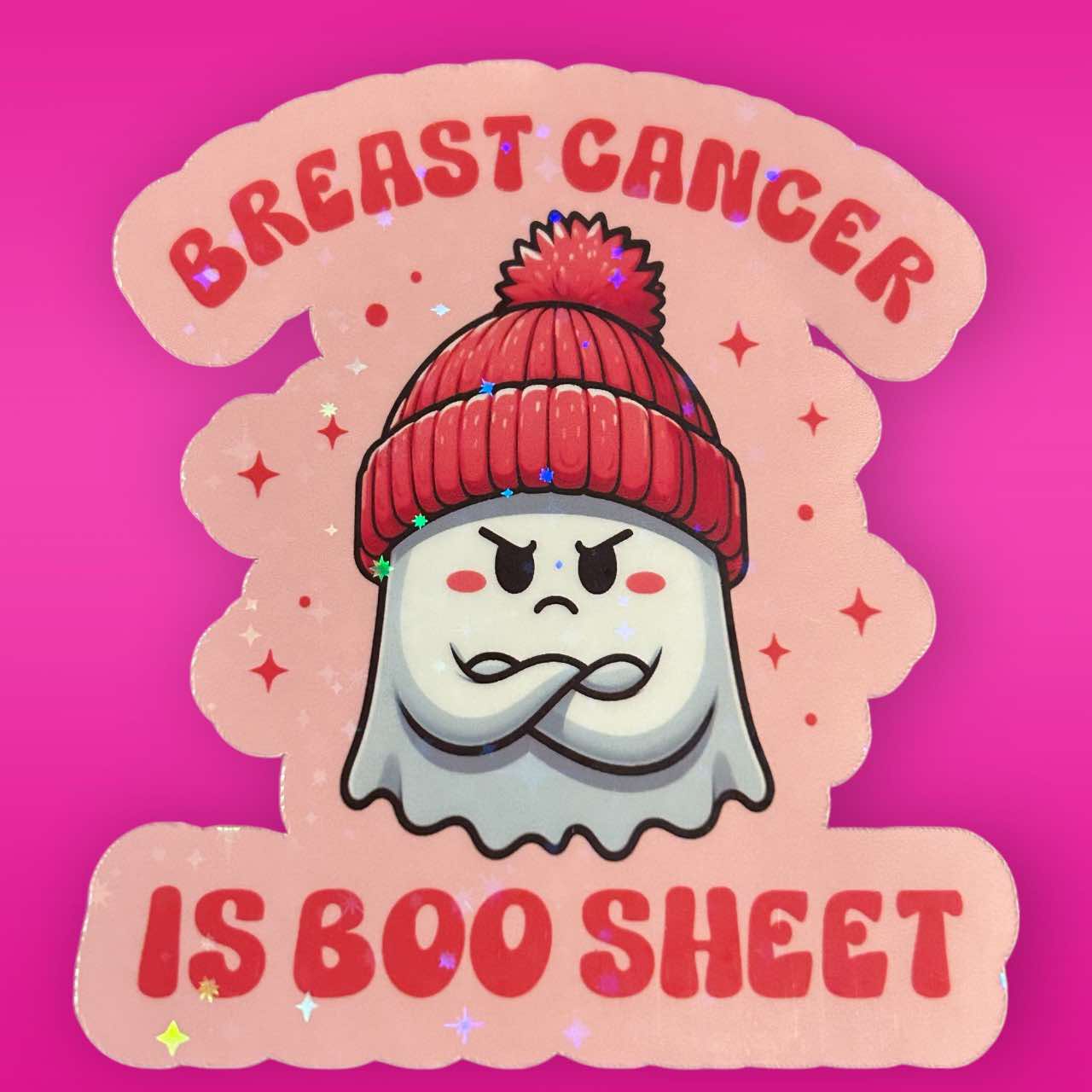 Sticker - Breast Cancer Boo Sheet
