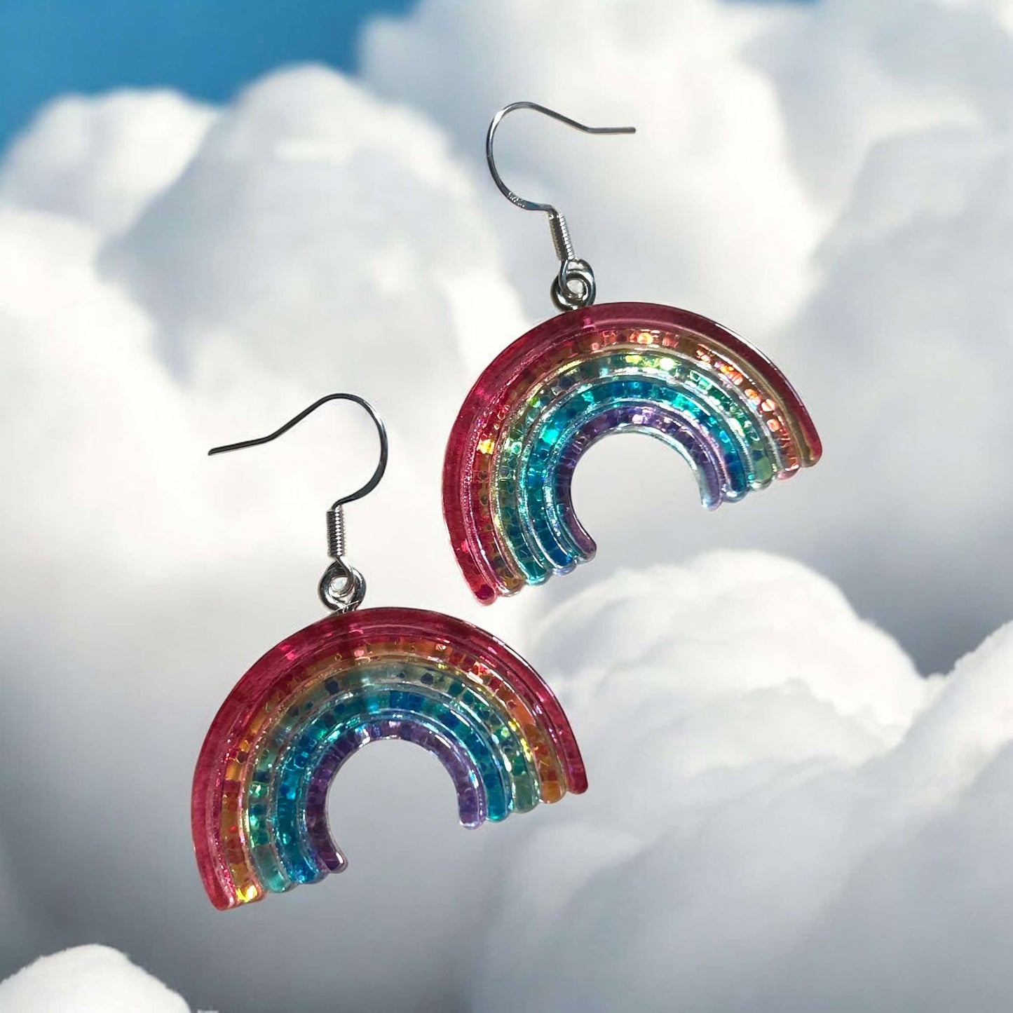 Glitter Rainbow - Novelty Earring