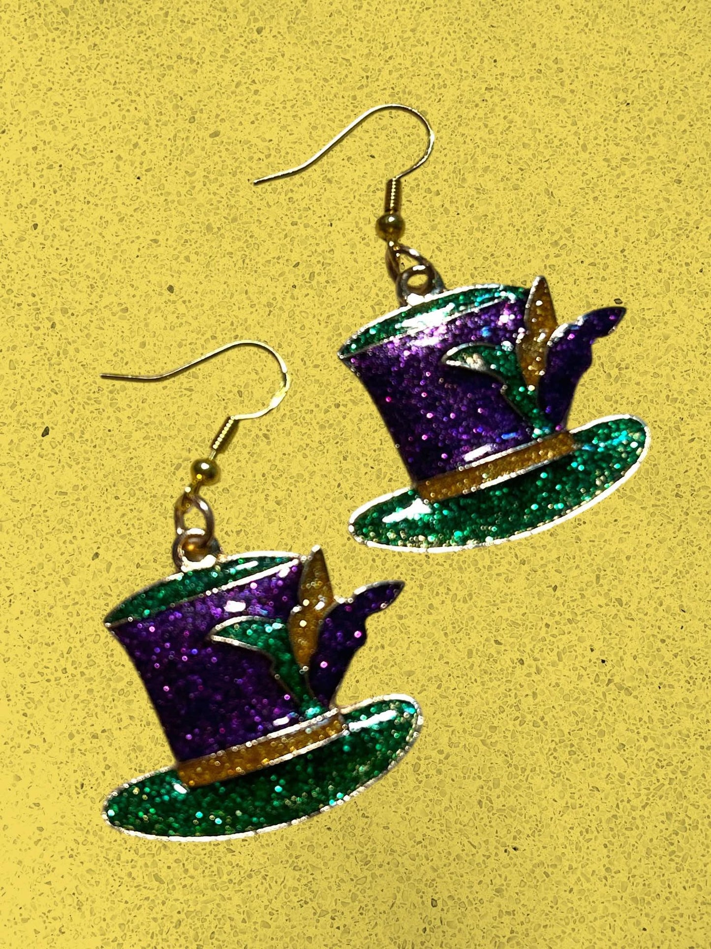 Mardi Gras Hat - Novelty Earring