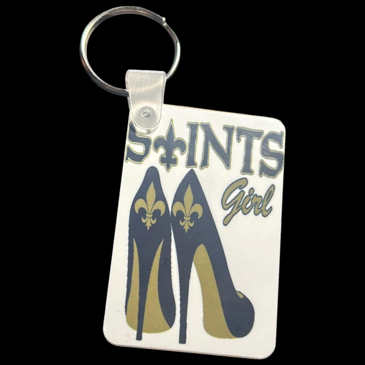 Printed Keychain - Saints Girl