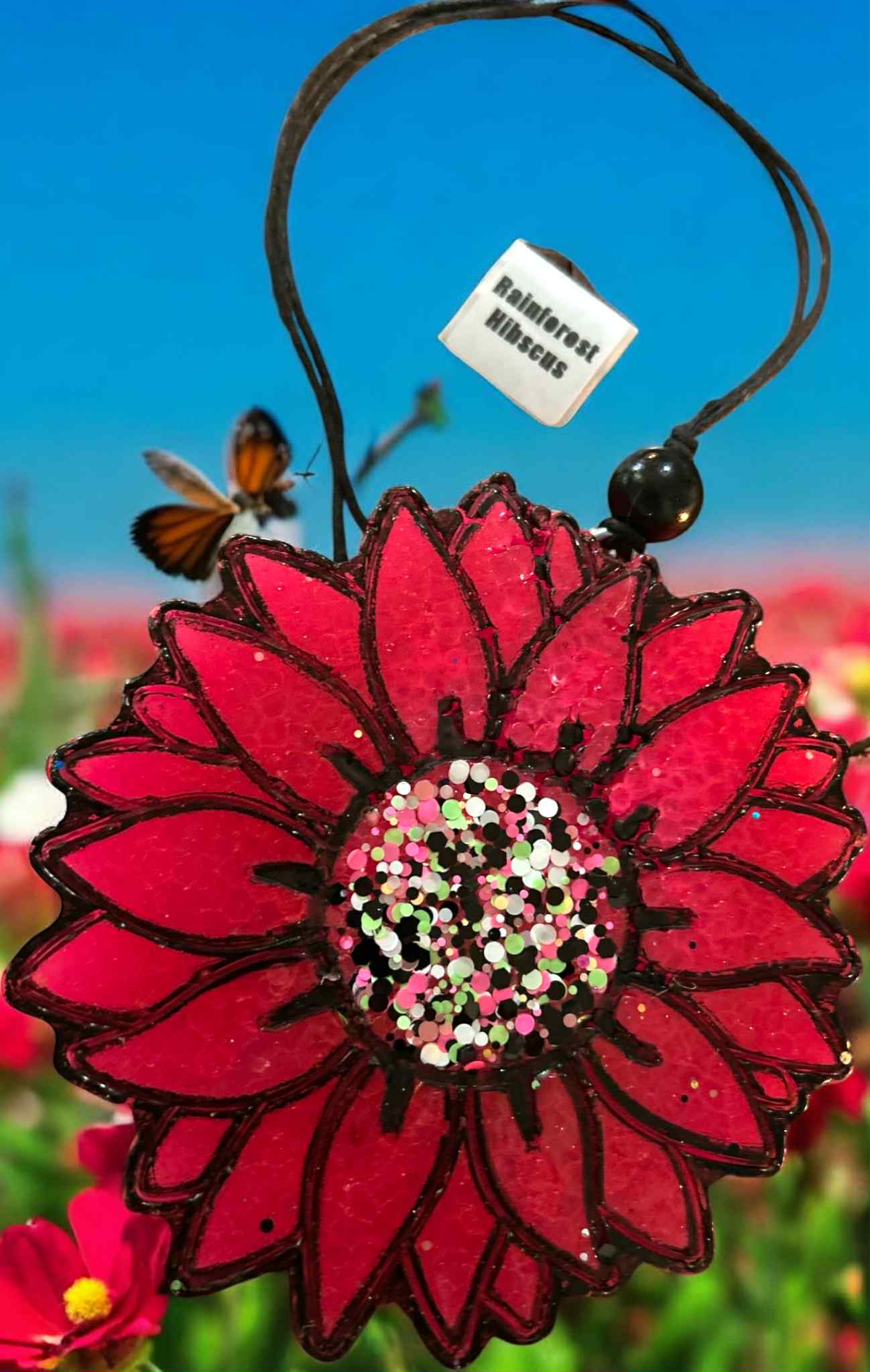 Rainforest Hibiscus - Car Freshie