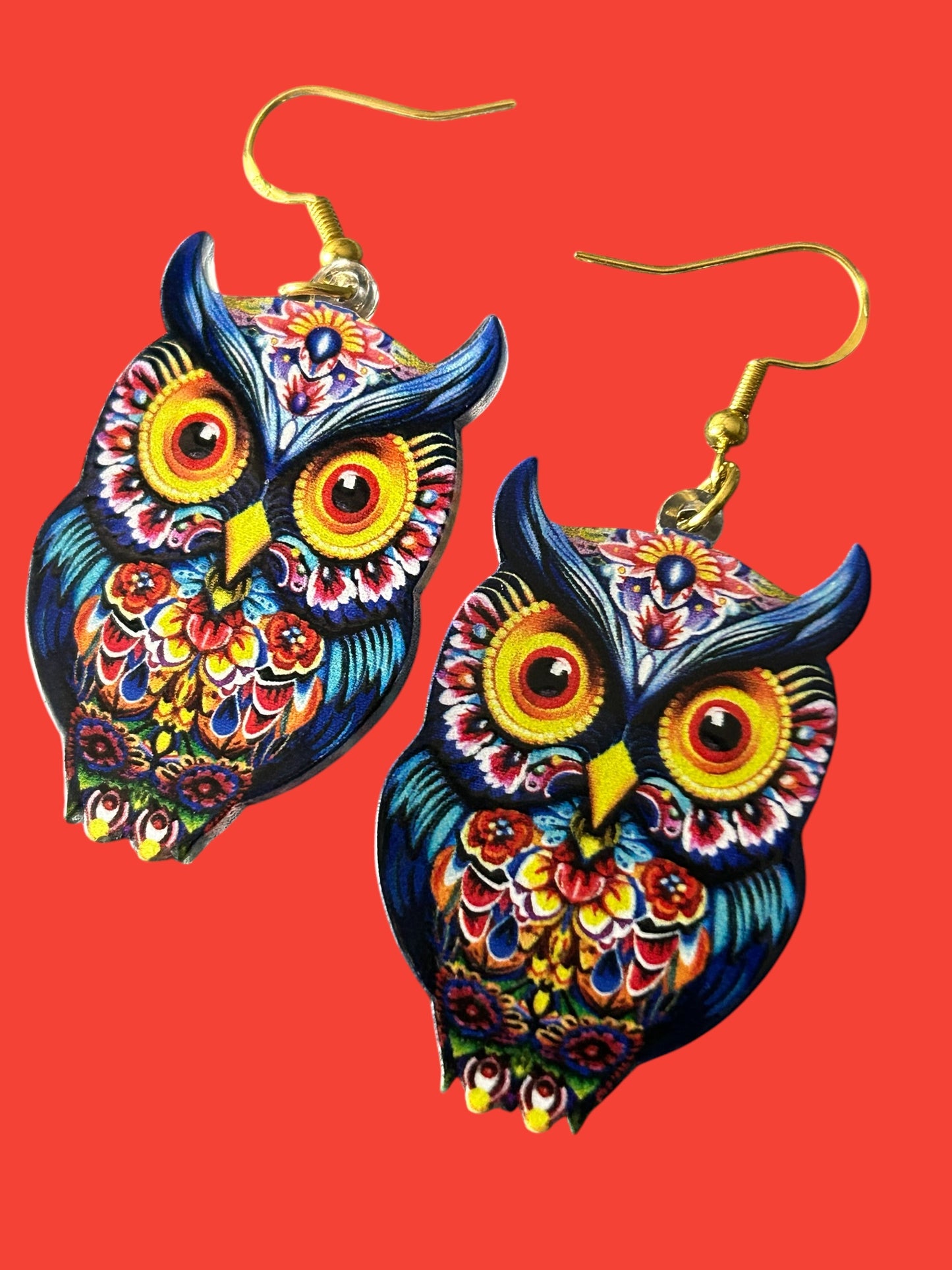 Blue Owl - Novelty Earring