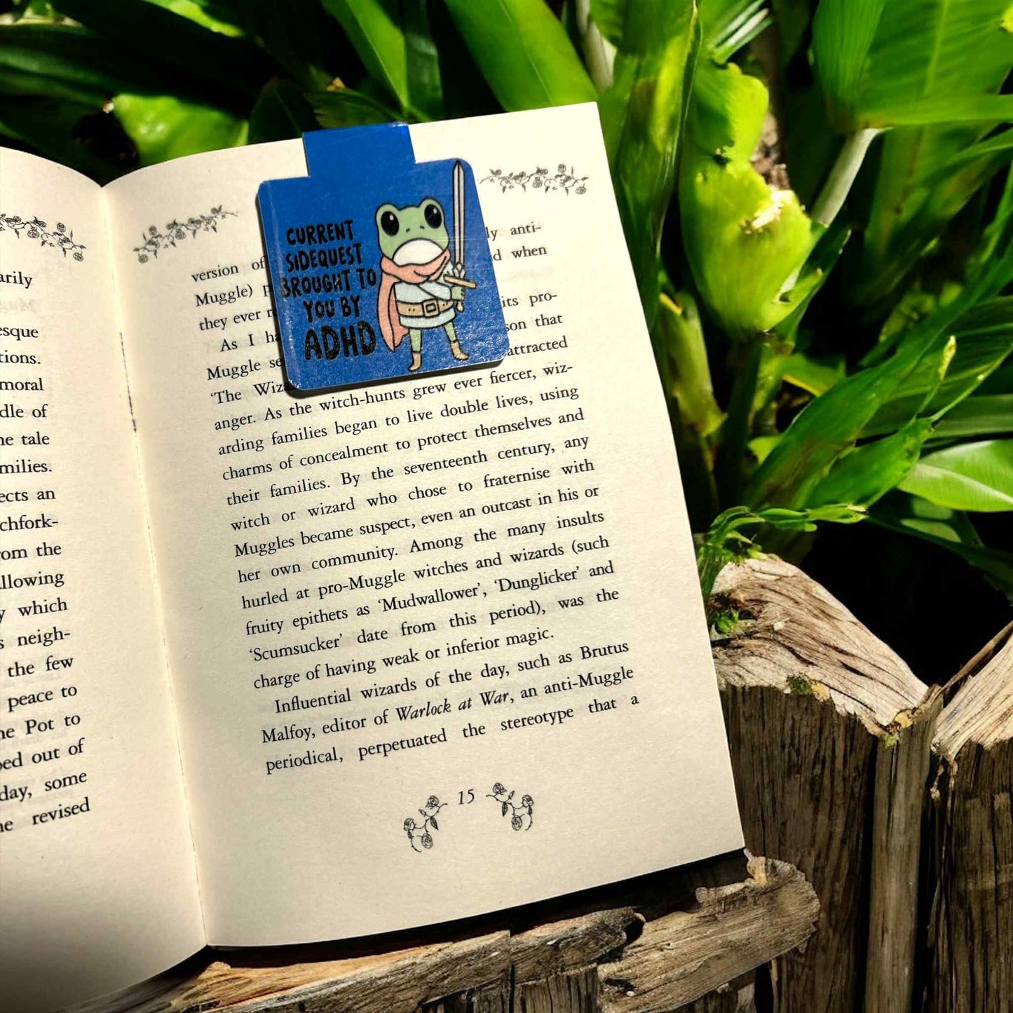 Magnetic Bookmark - ADHD Frog
