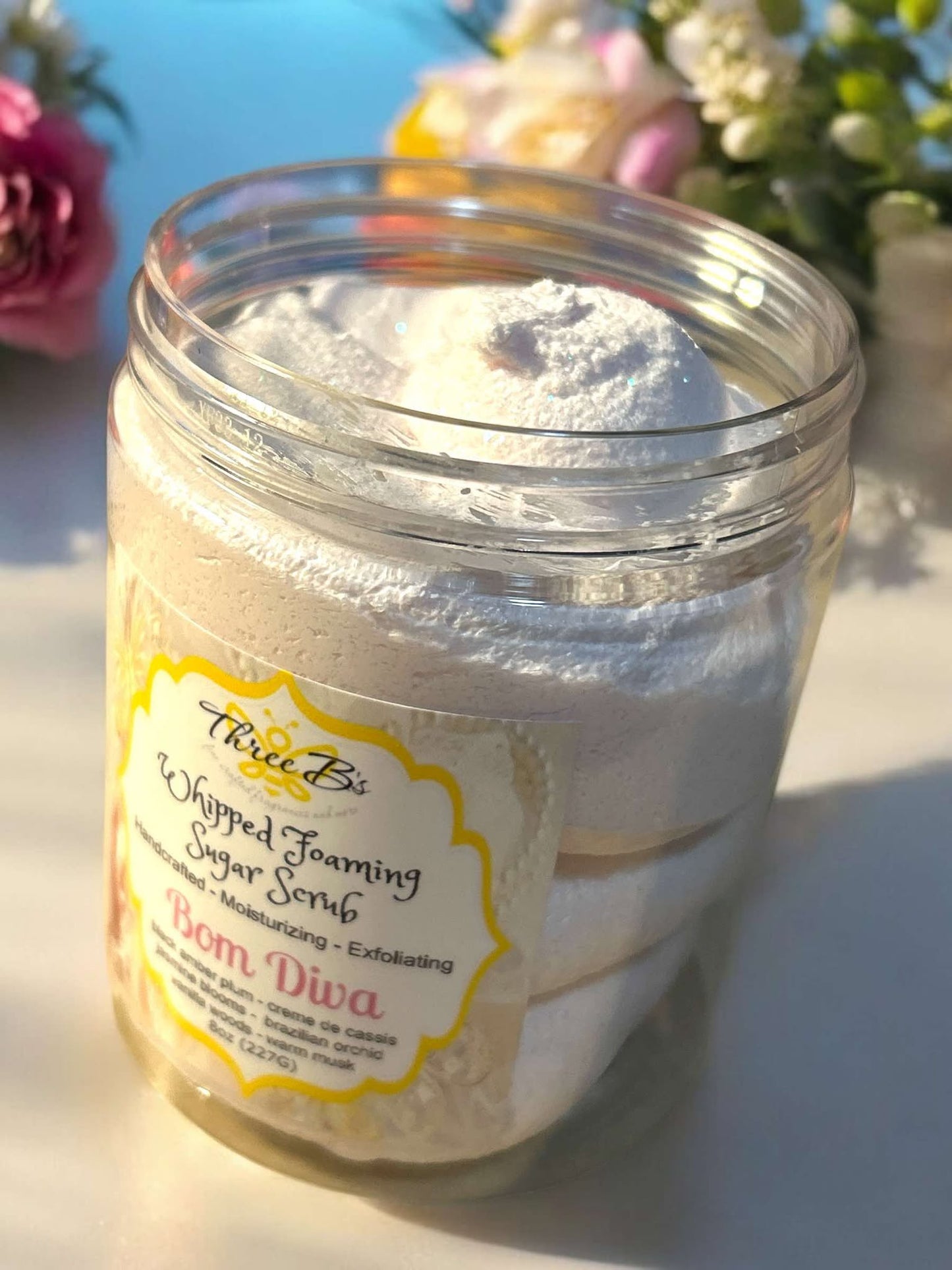 Bom Diva 8oz - Whipped Foaming Sugar Scrub