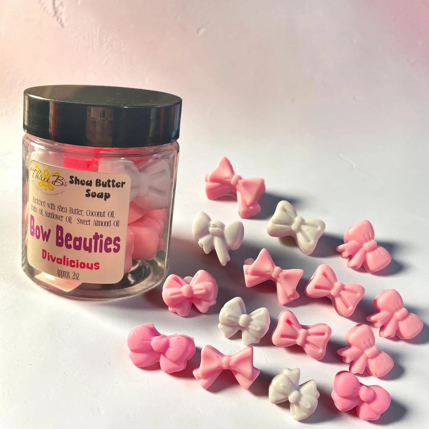 Shea Butter Soap Jar - Bow Beauties