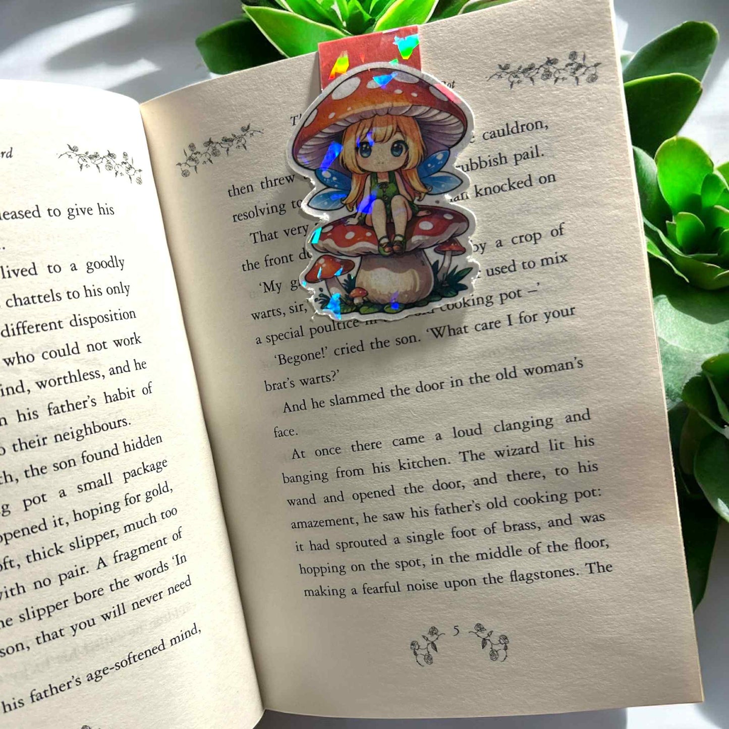 Magnetic Bookmark - Mushroom Fairy
