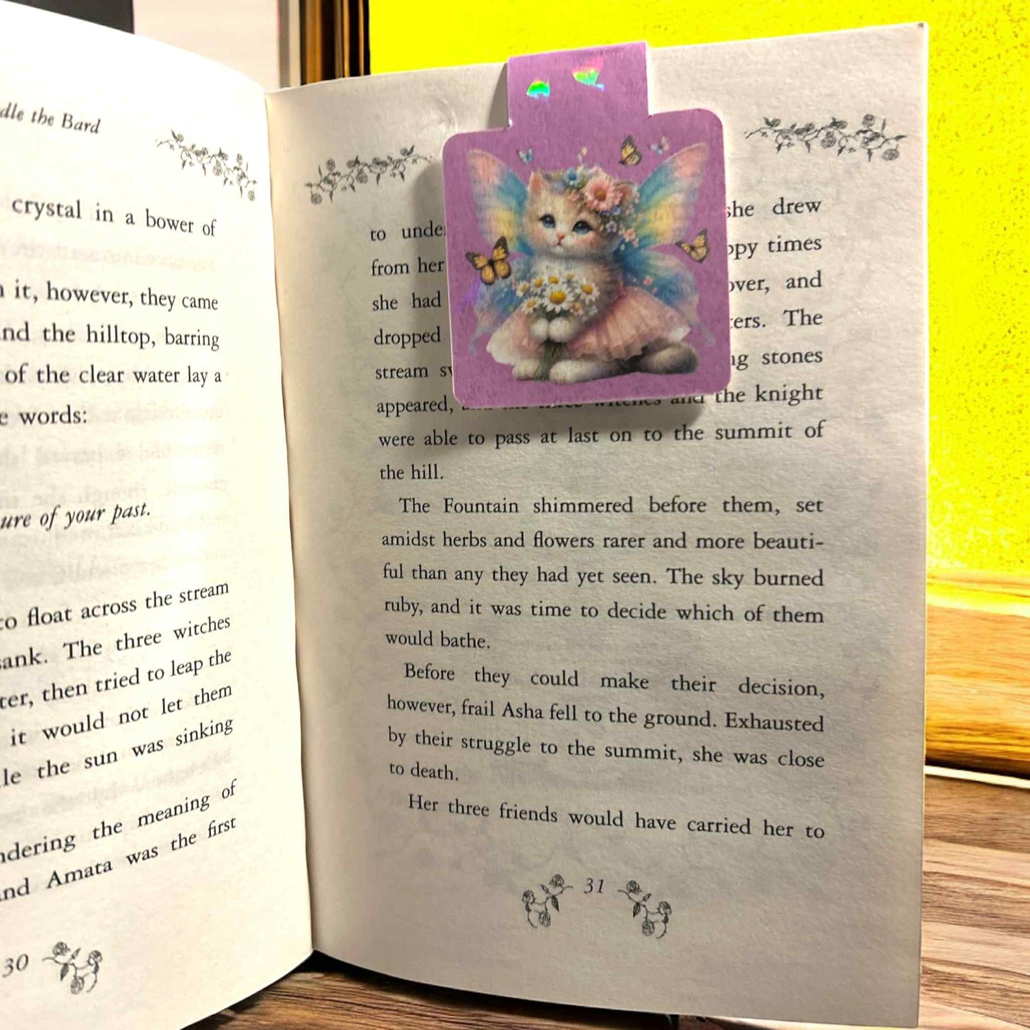 Magnetic Bookmark - Fairy Cat