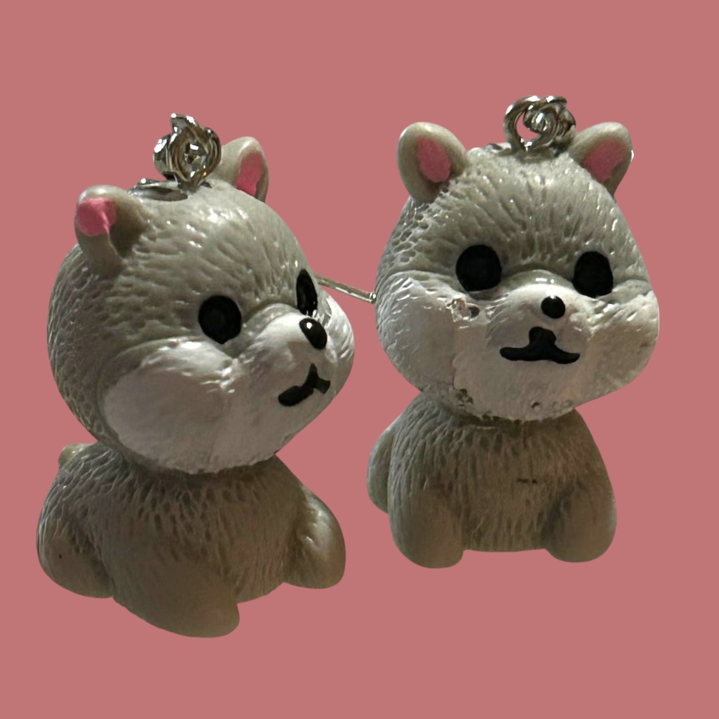 Grey Dog - Novelty Earring