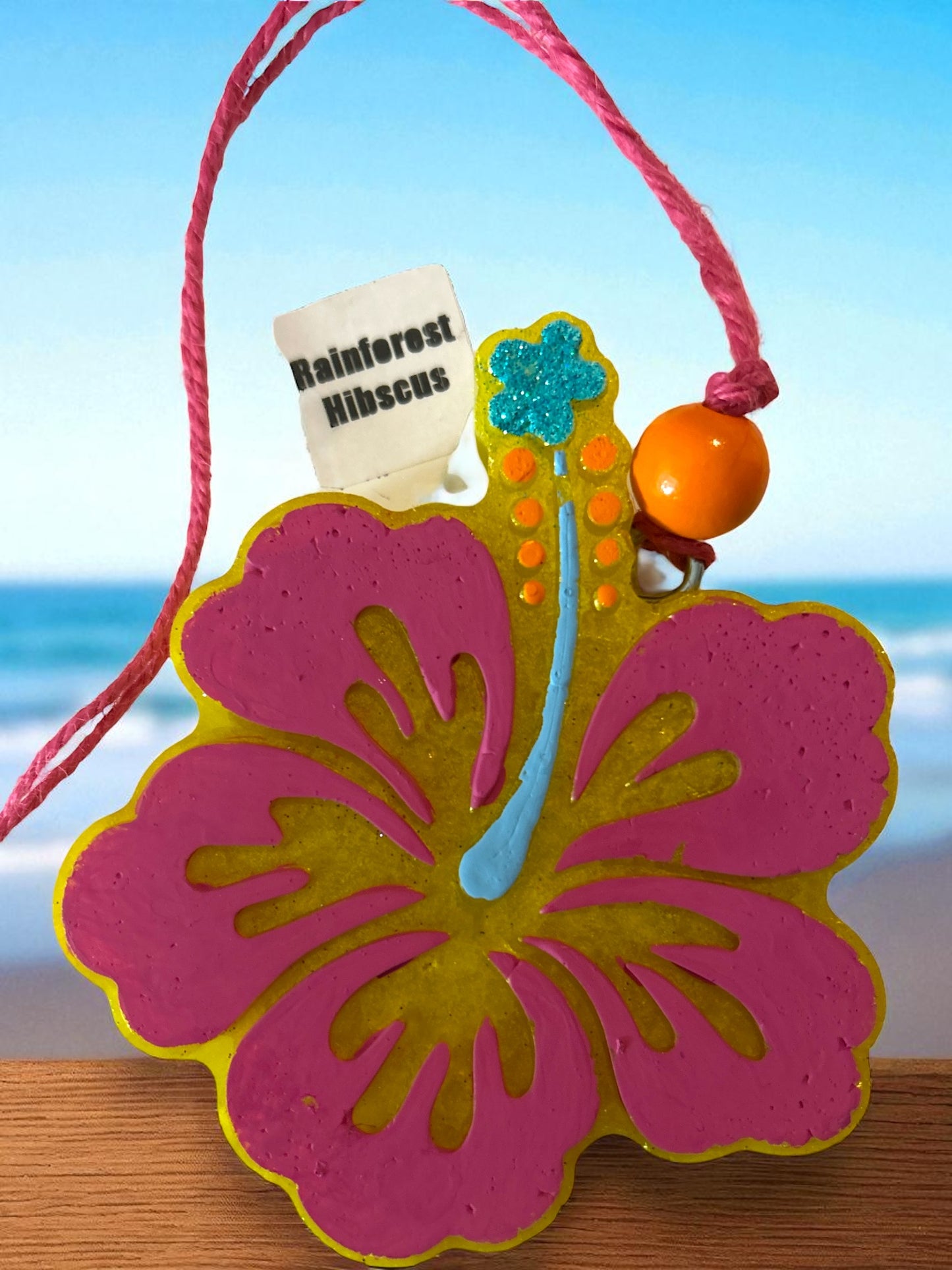 Rainforest Hibiscus - Car Freshie