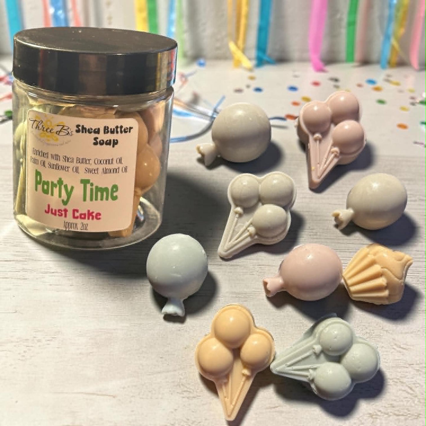 Shea Butter Soap Jar - Party Time