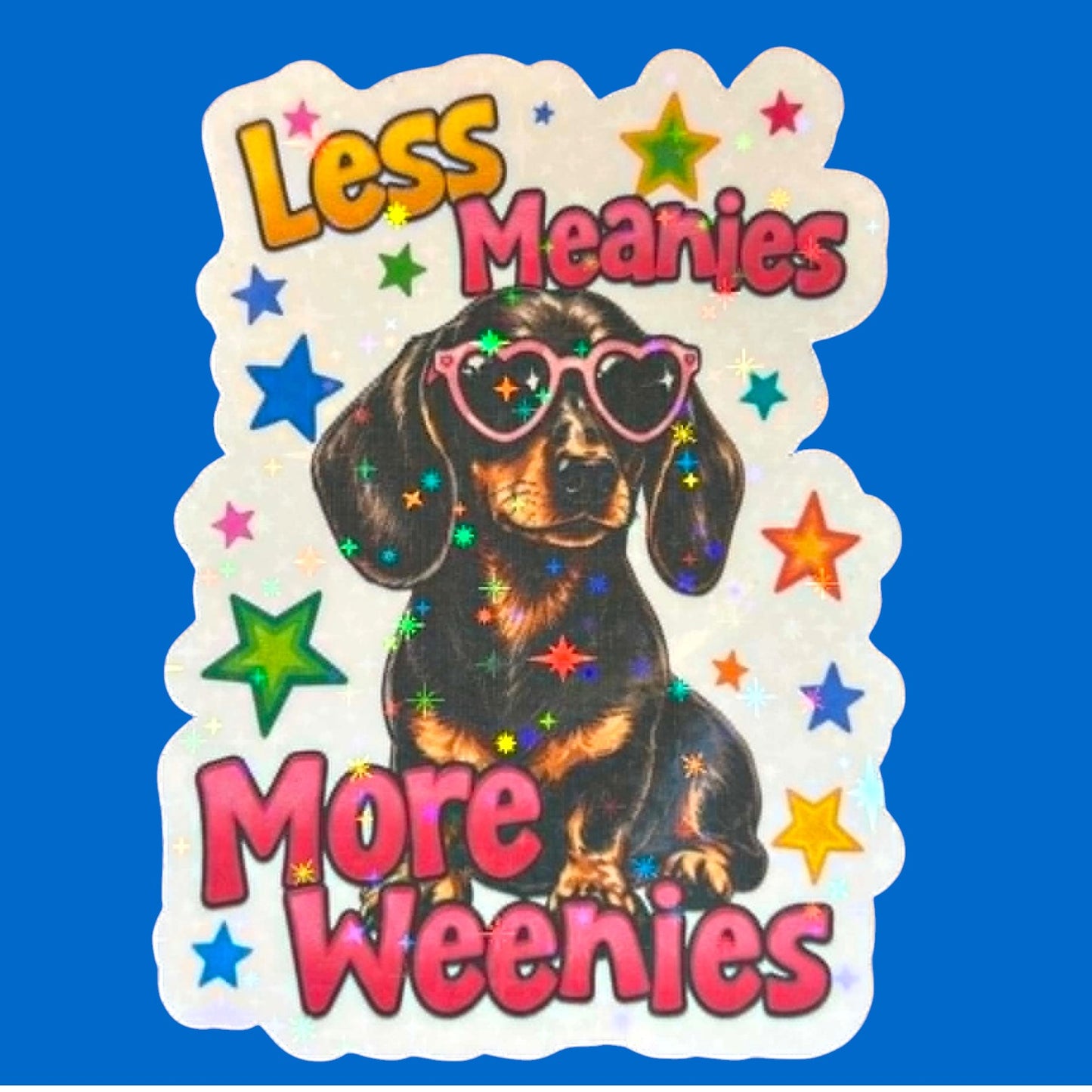 Sticker - Meanies Weenies Black