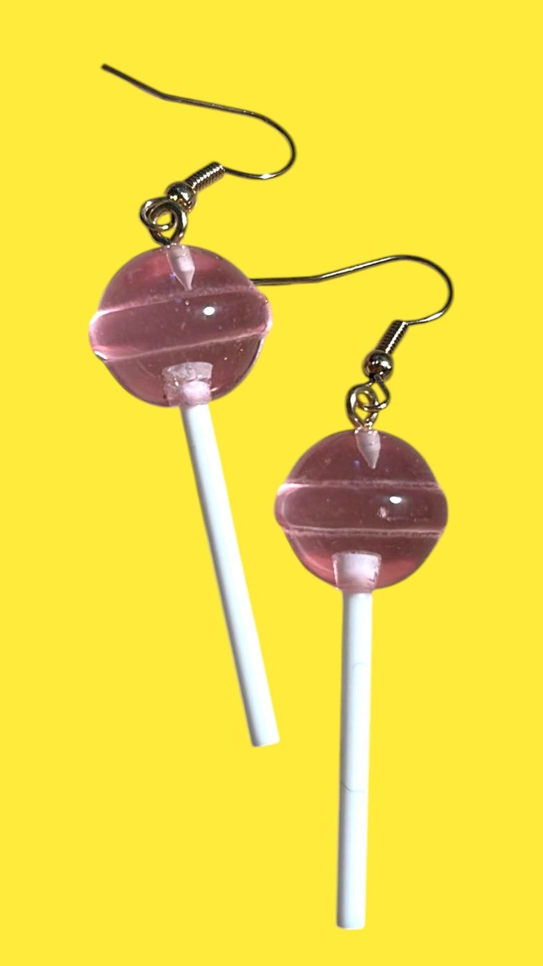 Round Sucker - Pink - Novelty Earring