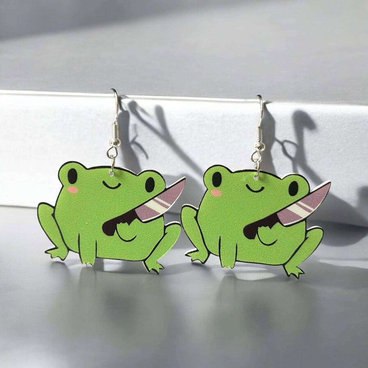 Stabby Frog - Novelty Earring