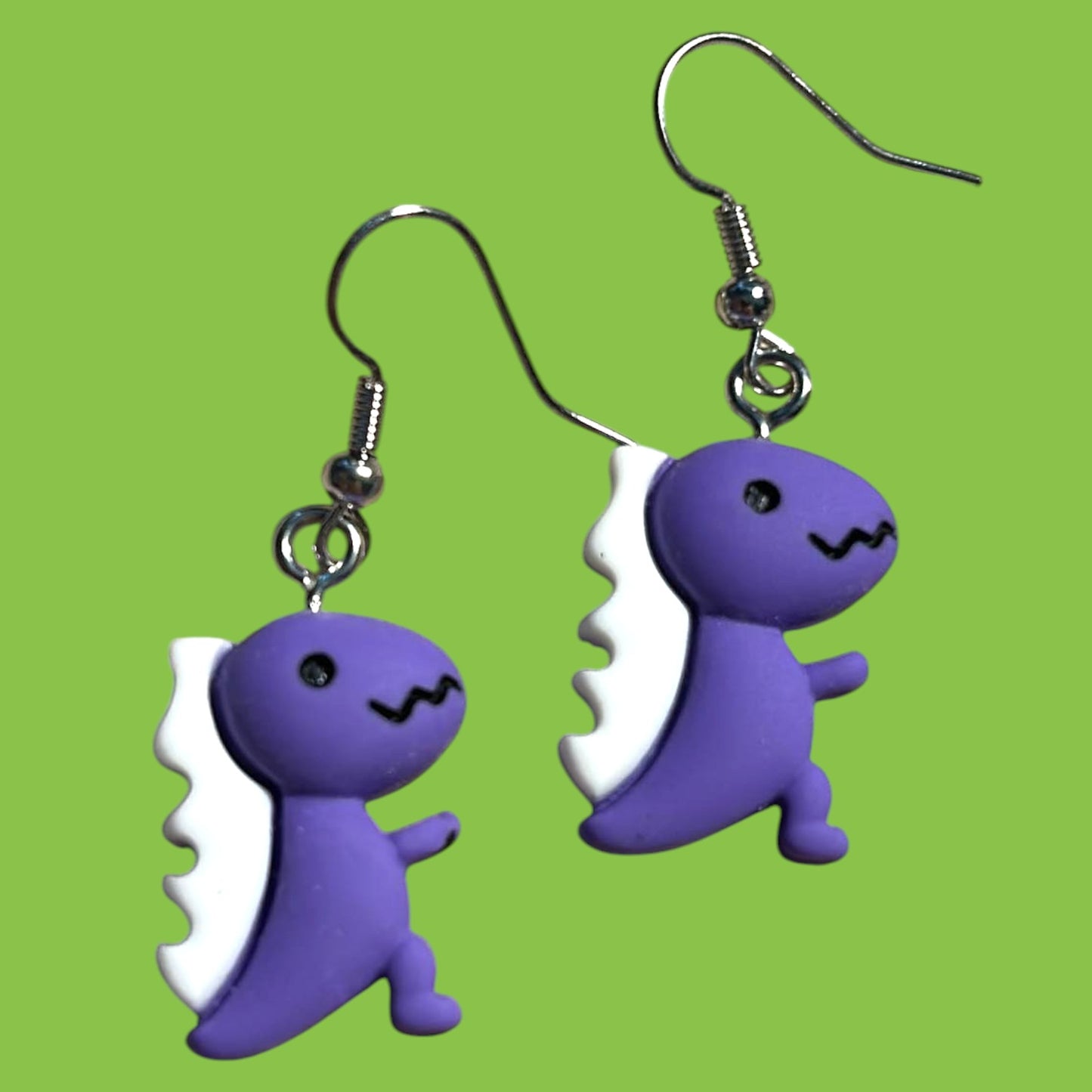 T-Rex - Purple - Novelty Earring