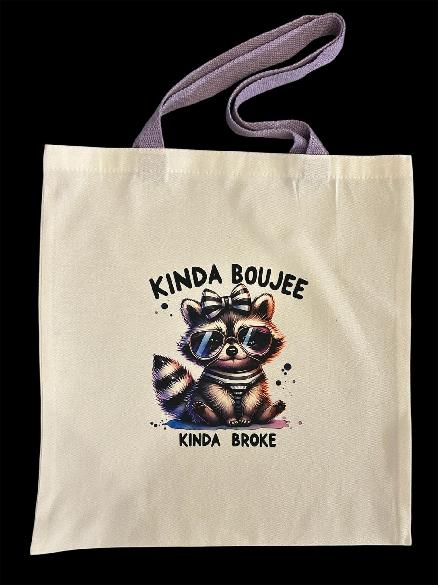 Tote Bag - Kinda Boujee Raccoon