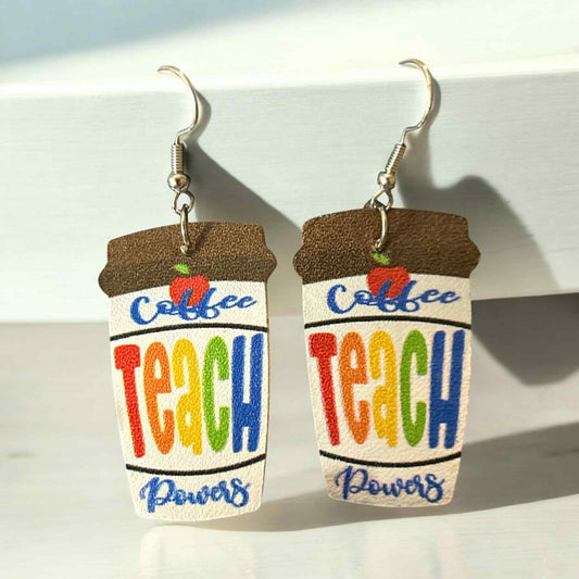 Teach Coffee - Novelty Earring