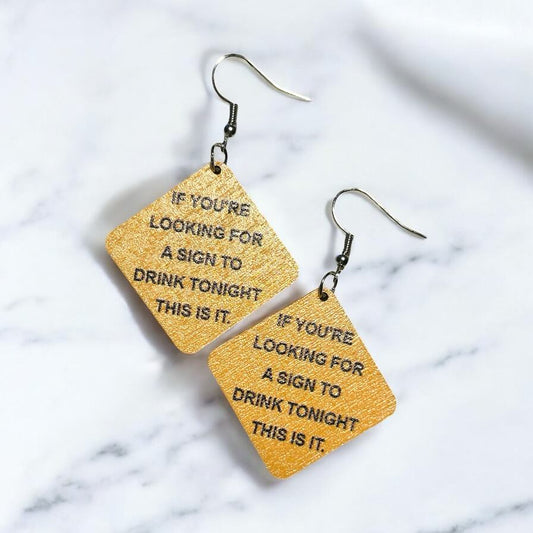 Looking for Sign - Novelty Earring