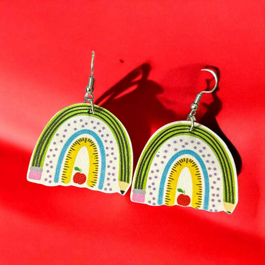 Pencil Rainbow - Novelty Earring