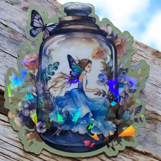 Sticker - Blue Fairy Jar