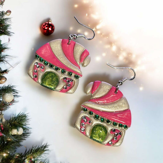 Clay Earring - Christmas House