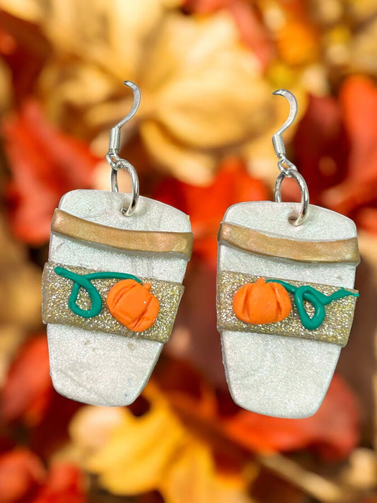 Pumpkin Spice - Clay Earring