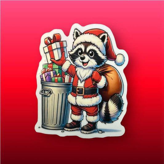 Sticker - Christmas Racoon