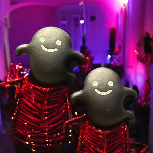 Black Ghost Stud - Novelty Earring