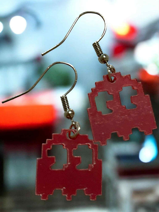 Red PM Ghost - Novelty Earring