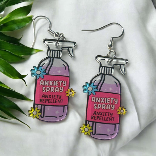 Anxiety Spray - Novelty Earring