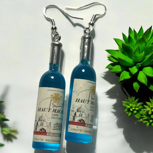 Wine Blue - Novelty Earring