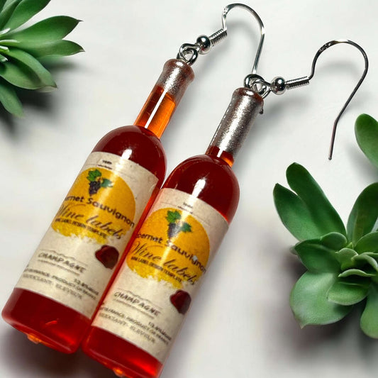 Wine Peach - Novelty Earring