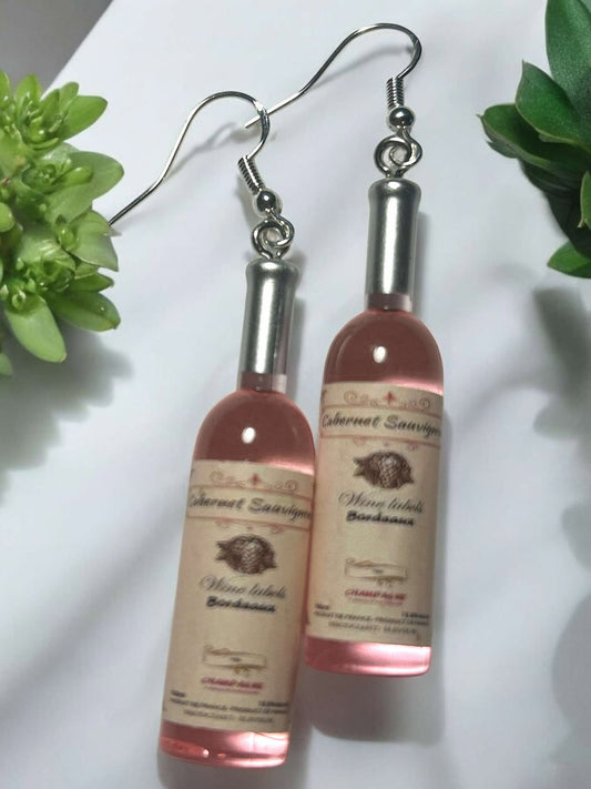 Wine Pink - Novelty Earring