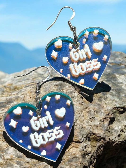 Girl Boss - Novelty Earring