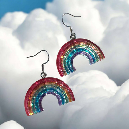 Glitter Rainbow - Novelty Earring