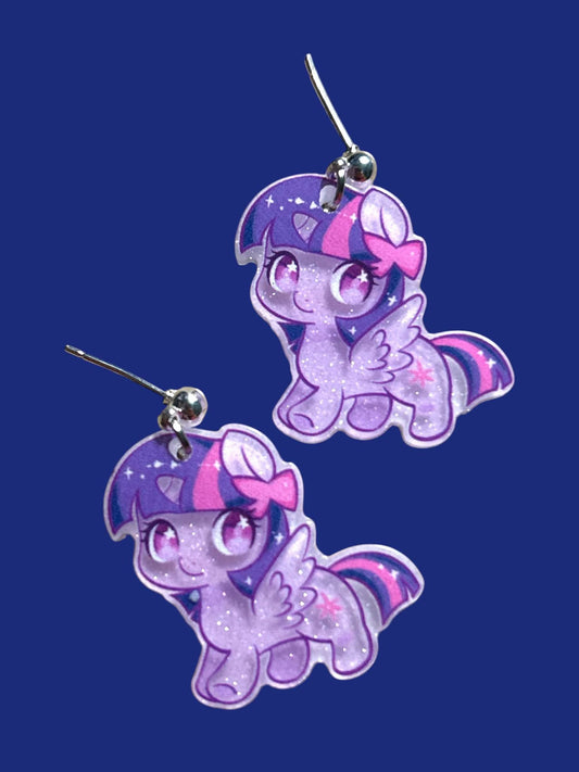 Star Glitter Pony - Novelty Earring