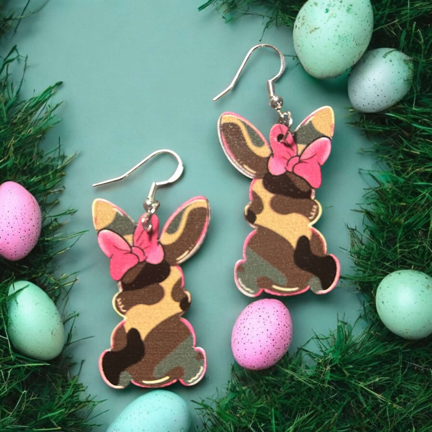 Camo Bunny - Novelty Earring