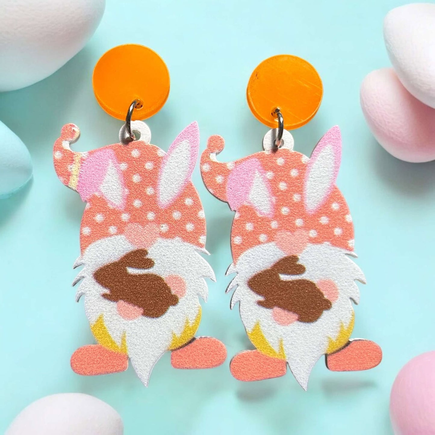 Gnome Bunny - Novelty Earring