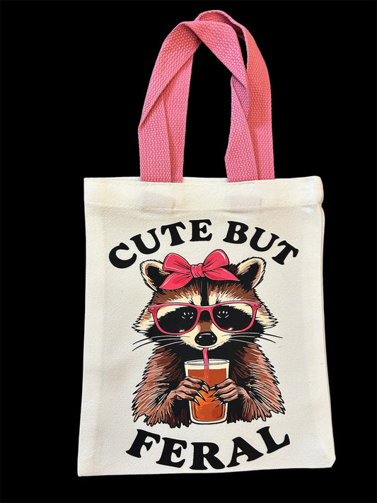 Tote Bag - Cute but Feral Raccoon