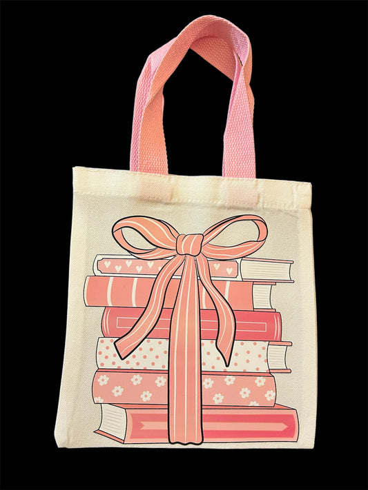 Tote Bag - Pink Book Stack