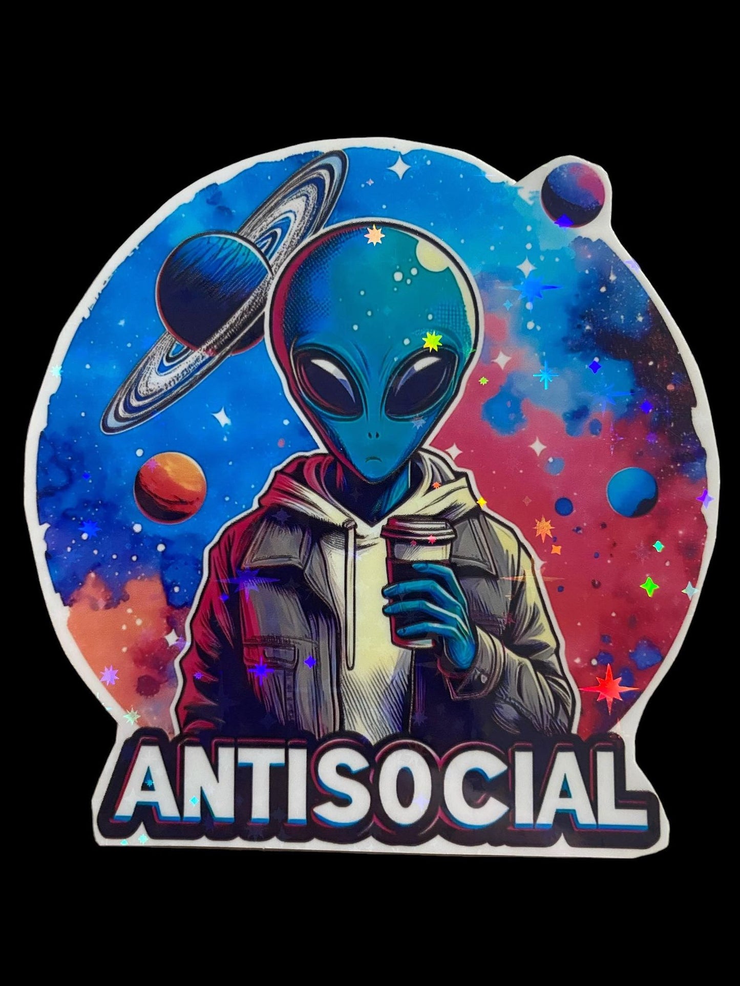 Sticker - Antisocial Alien