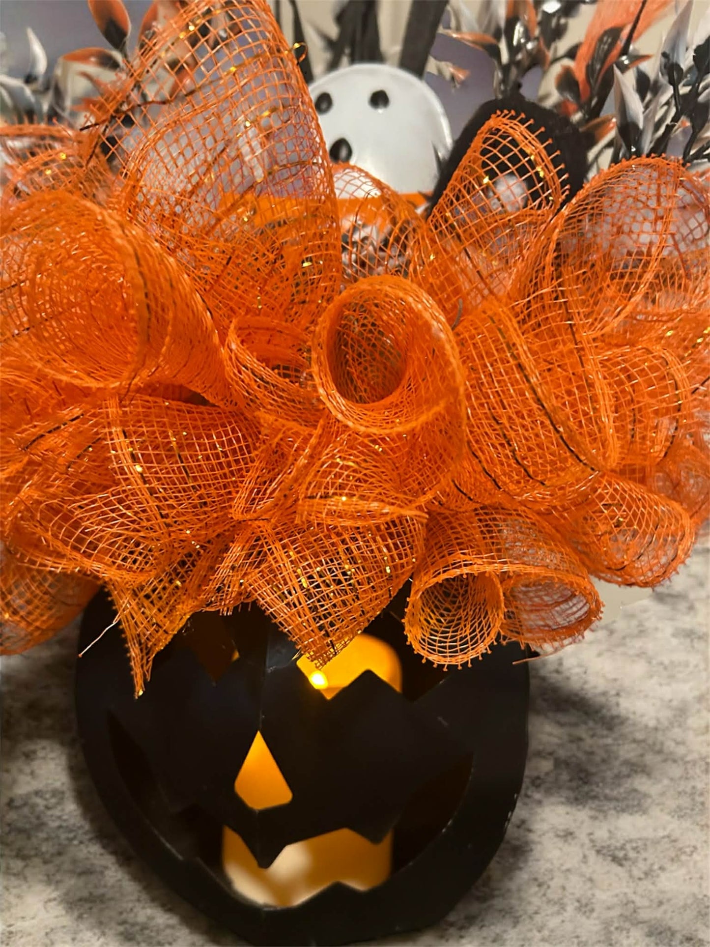 Black Pumpkin Ghost