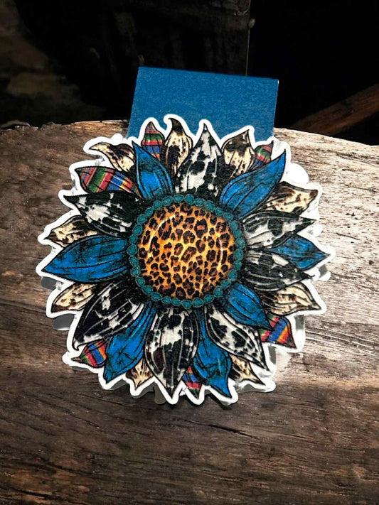Magnetic Bookmark - Sunflower Blue