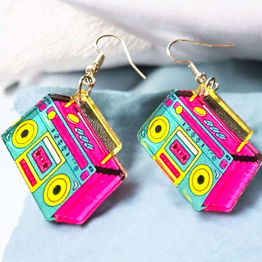 Boom Box Small - Novelty Earring