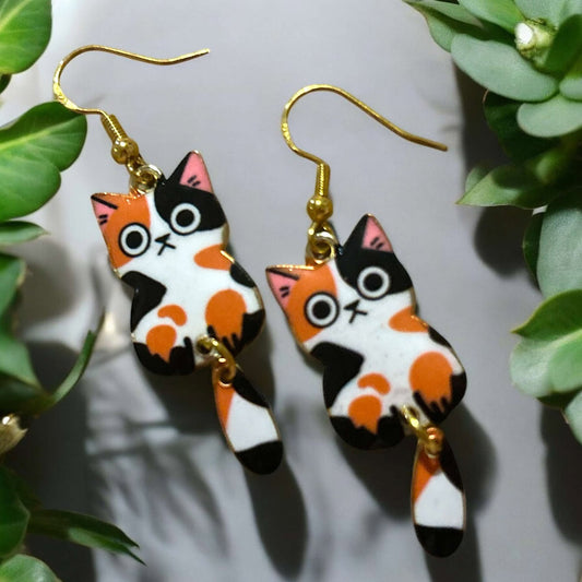 Calico Cat - Novelty Earring