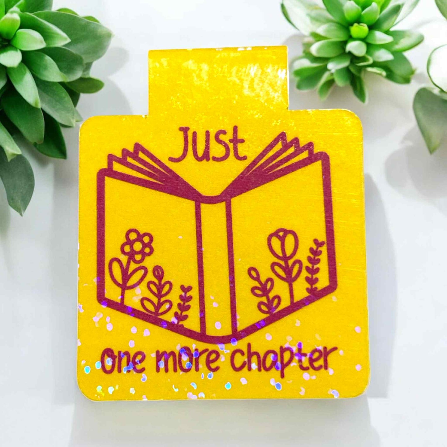 Magnetic Bookmark - One More Chapter Book