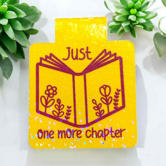 Magnetic Bookmark - One More Chapter Book
