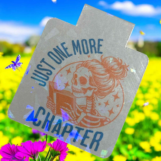 Magnetic Bookmark - One More Chapter Skull