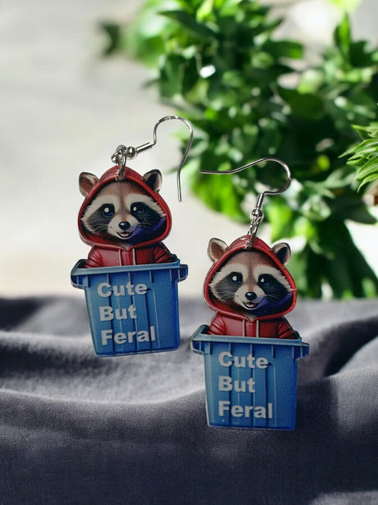 Cute But Feral - Novelty Earring